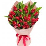 Bouquet "25 red tulips" - image-1